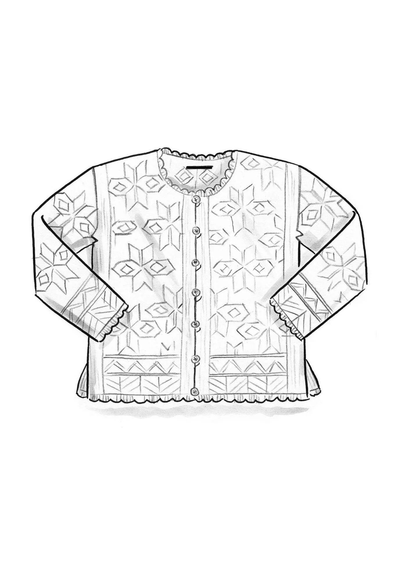 Strickjacke „Nova“ aus Lammwolle