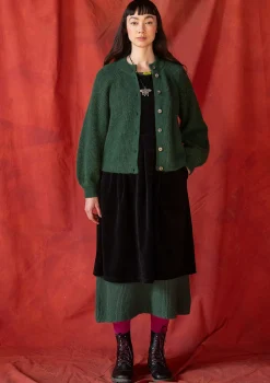 Strickjacke „Vinternatt“ aus Bio- und Recycling-Baumwolle/Alpakawollgemisch