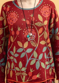 Strickpullover „Nyponros“ aus Bio-/Recycling-Baumwolle