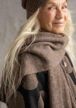 Strickschal aus Alpakagemisch