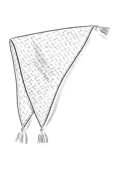 Strickschal aus Lammwolle/ Recycling-Wolle