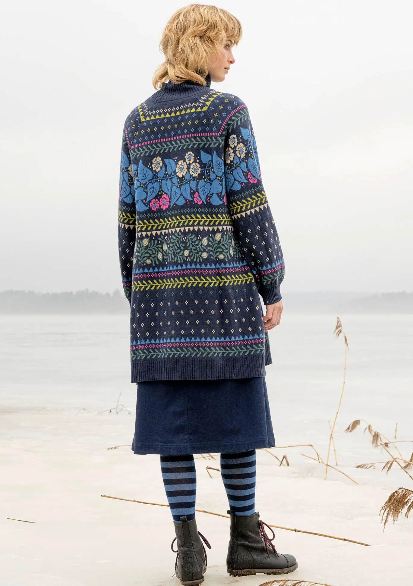 Stricktunika „Borealis“ aus Bio- und Recycling-Baumwolle/Wolle