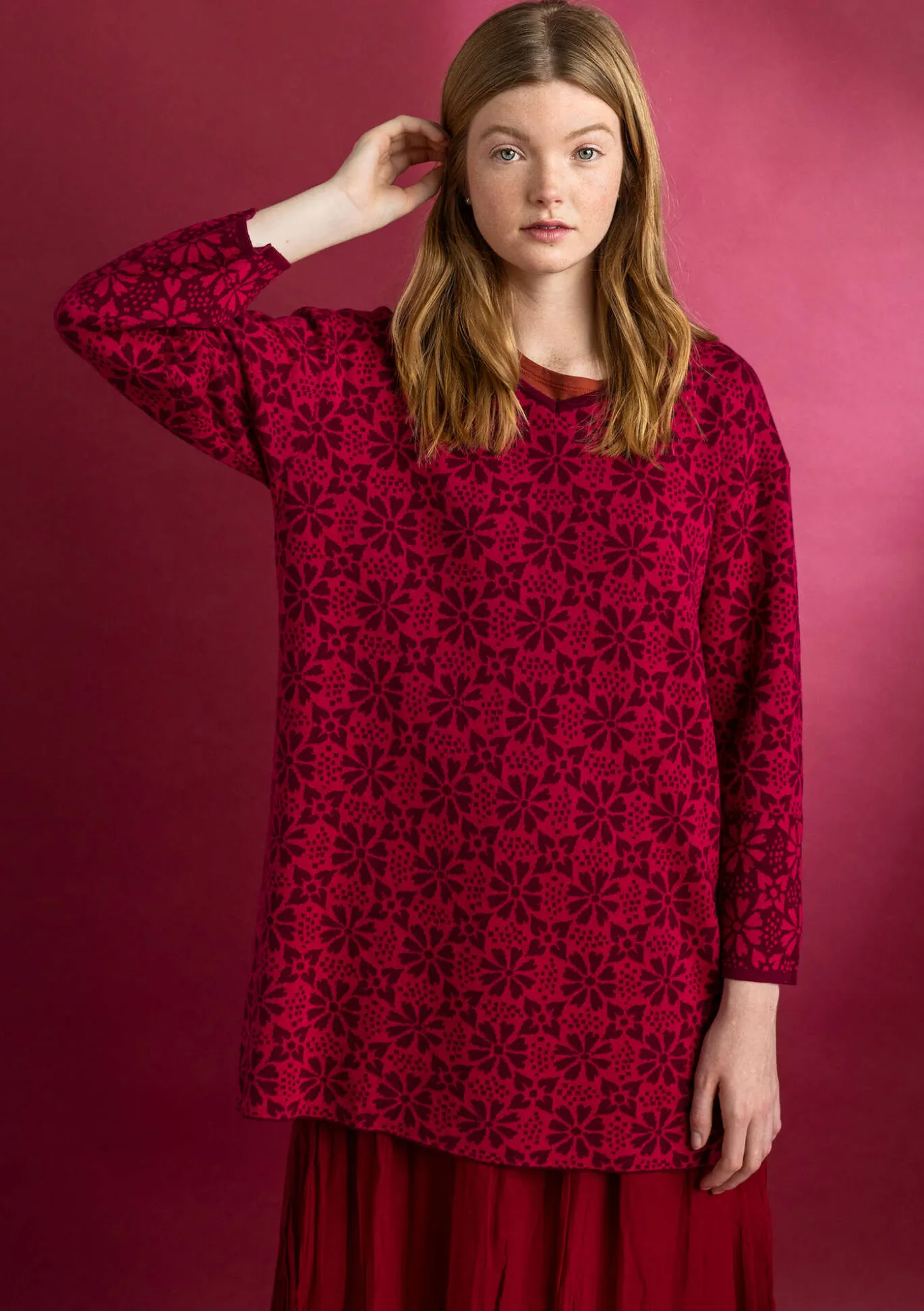 Stricktunika „Freja“ aus Bio-/Recycling-Baumwolle