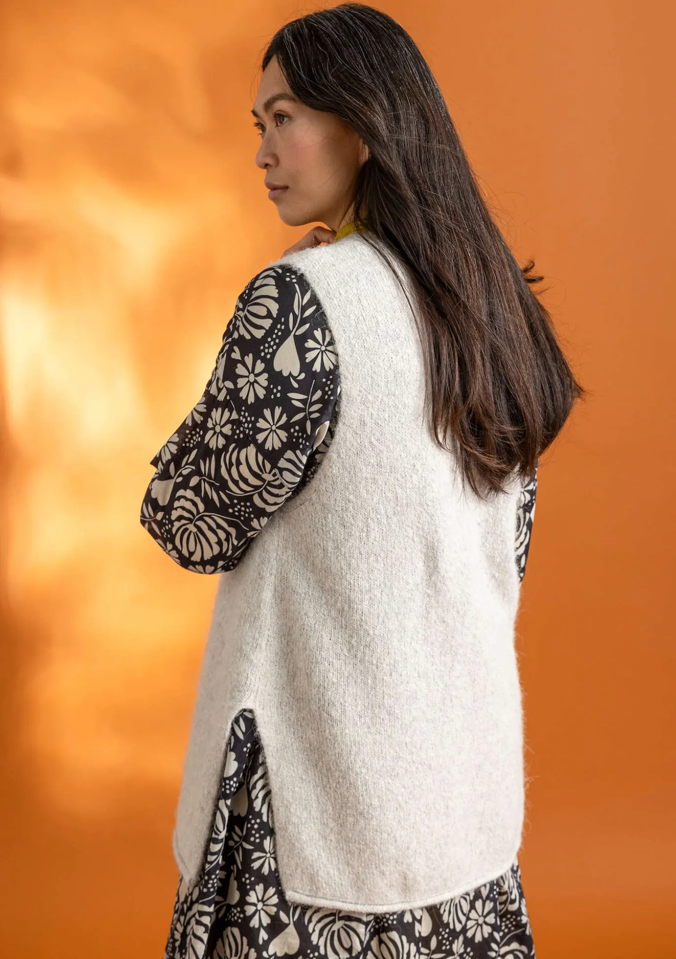 Strickweste aus Alpakagemisch