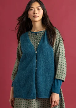 Strickweste aus Alpakagemisch