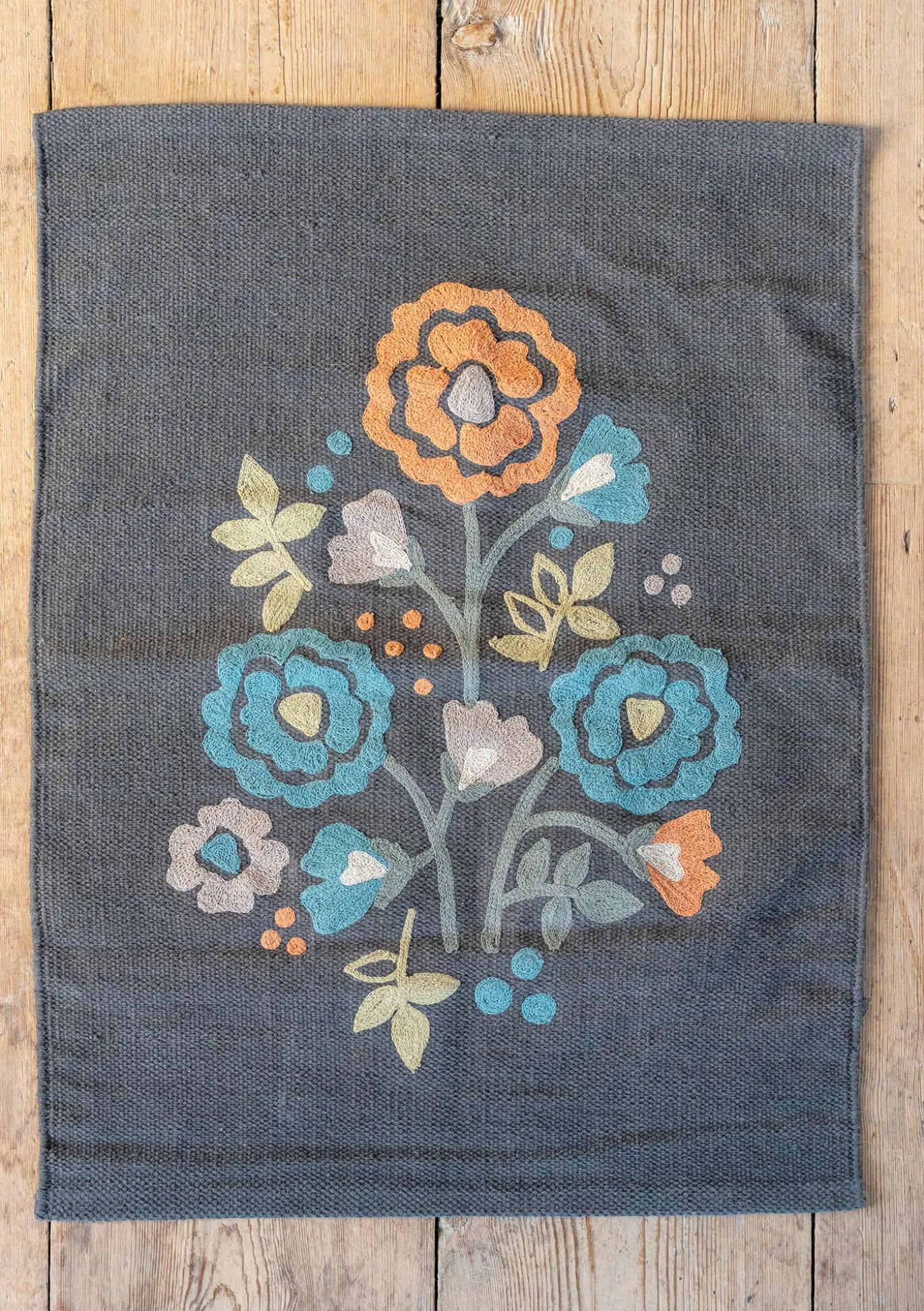 Teppich „Wild rose“ aus Bio-Baumwolle