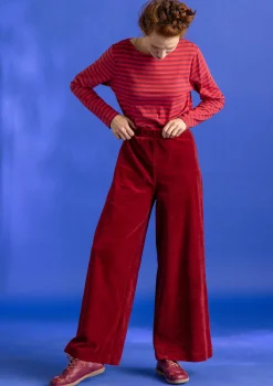 Velourshose aus Bio-Baumwolle/Recycling-Polyester