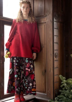 Velourshose „Fyrverkeri“ aus Bio-Baumwolle/Recycling-Polyester