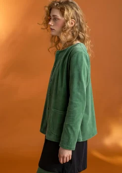 Veloursjacke aus Bio-Baumwolle/Recycling-Polyester