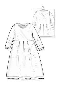 Velourskleid „Fyrverkeri“ aus Bio-Baumwolle/Recycling-Polyester