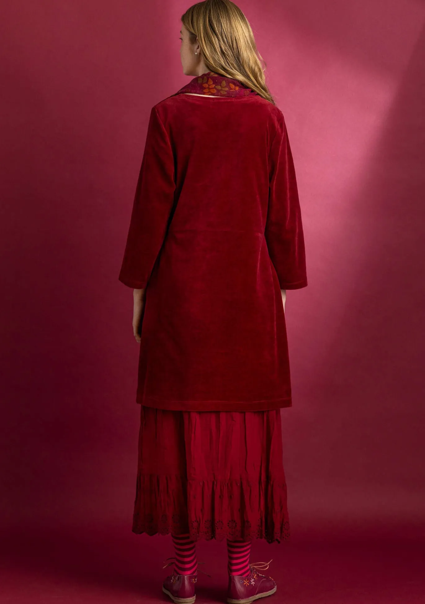 Velourstunika aus Bio-Baumwolle/Recycling-Polyester