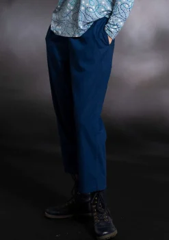 Webhose aus Bio-Baumwolle/Leinen