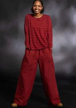 Webhose „Woodland“ aus Bio-Baumwolle/Leinen