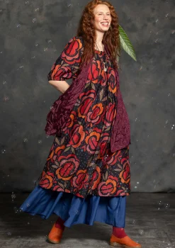 Webkleid „Great Rose“ aus Bio-Baumwolle/Seide