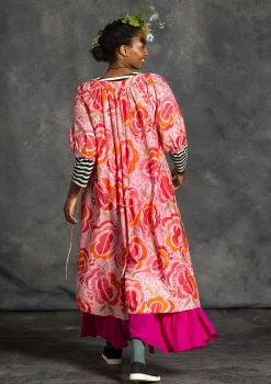 Webkleid „Great Rose“ aus Bio-Baumwolle/Seide