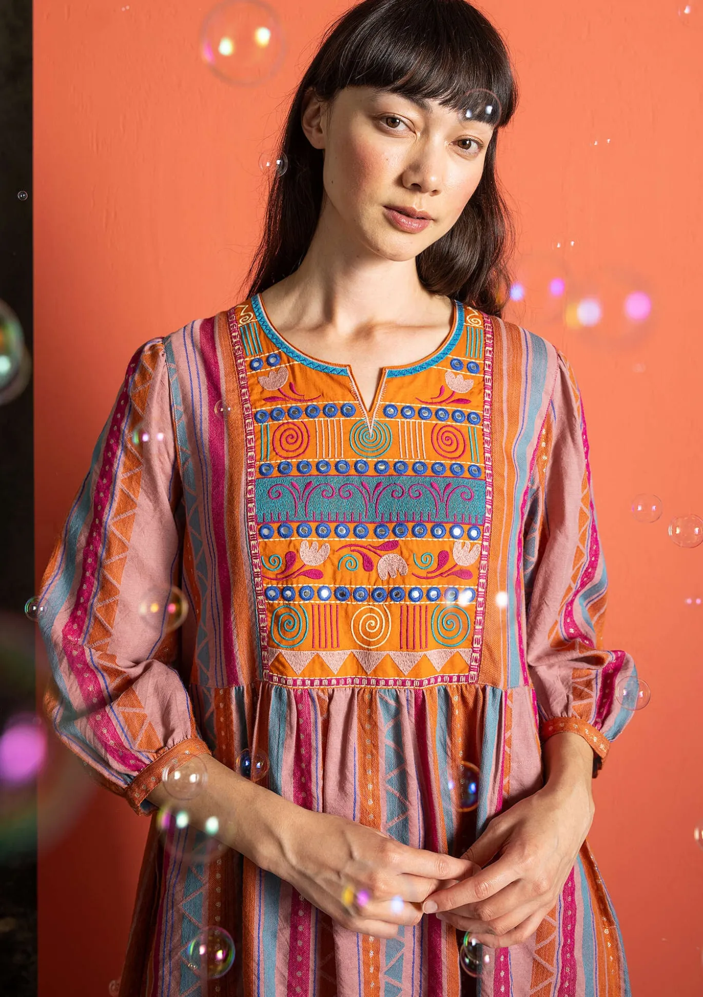 Webkleid „Jaipur“ aus Wolle/Baumwolle