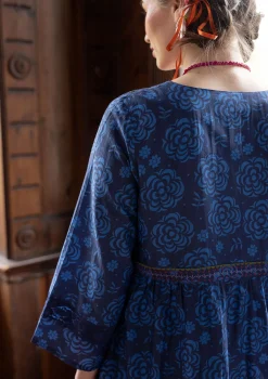 Webkleid „Kamelia“ aus Bio-Baumwolle/Seide