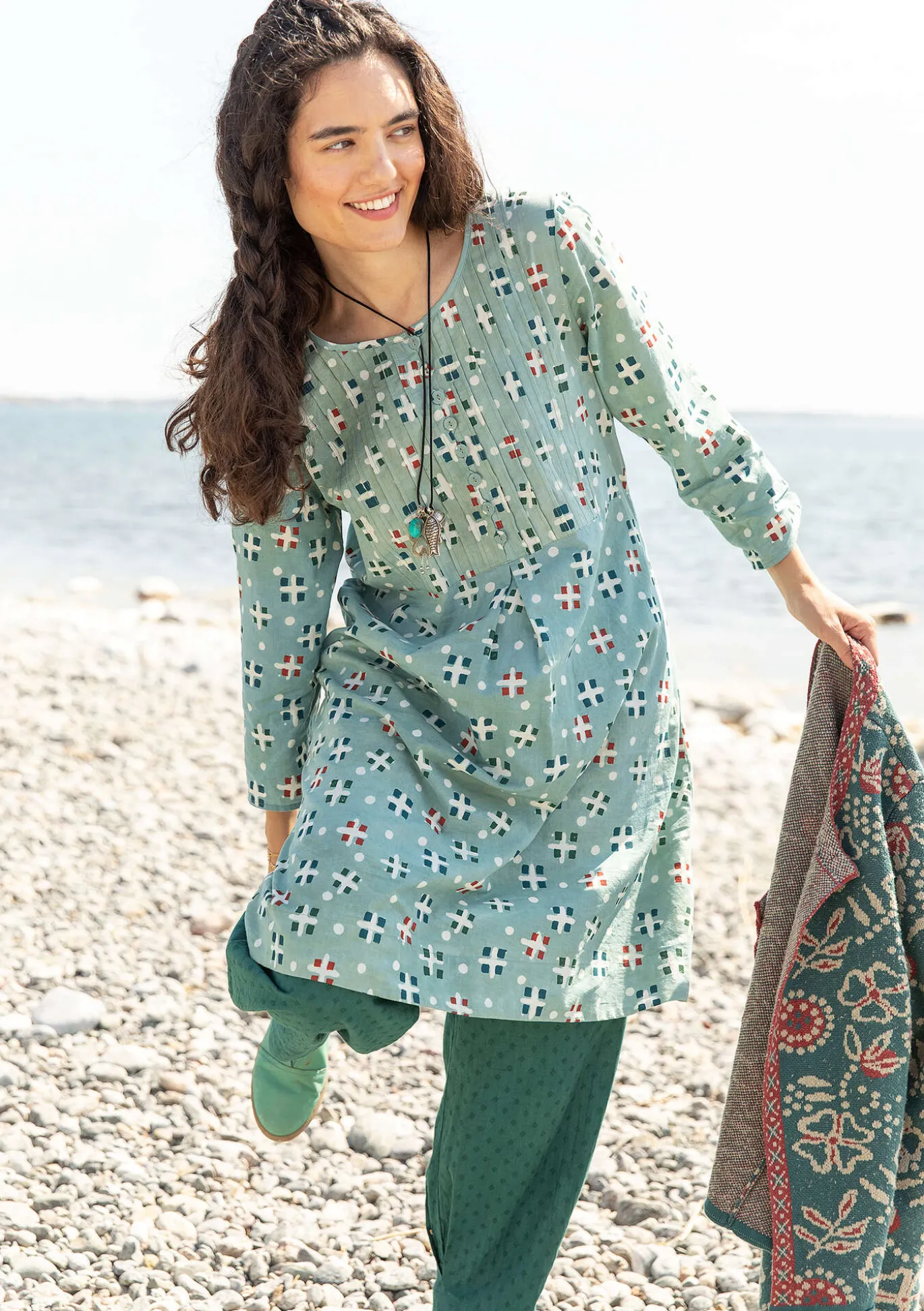 Webkleid „Neela“ aus Bio-Baumwolle