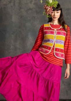 Webrock aus Baumwolle/Seide