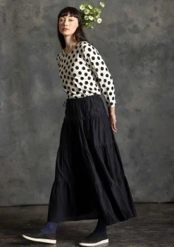 Webrock aus Baumwolle/Seide