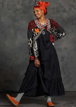 Webrock aus Baumwolle/Seide