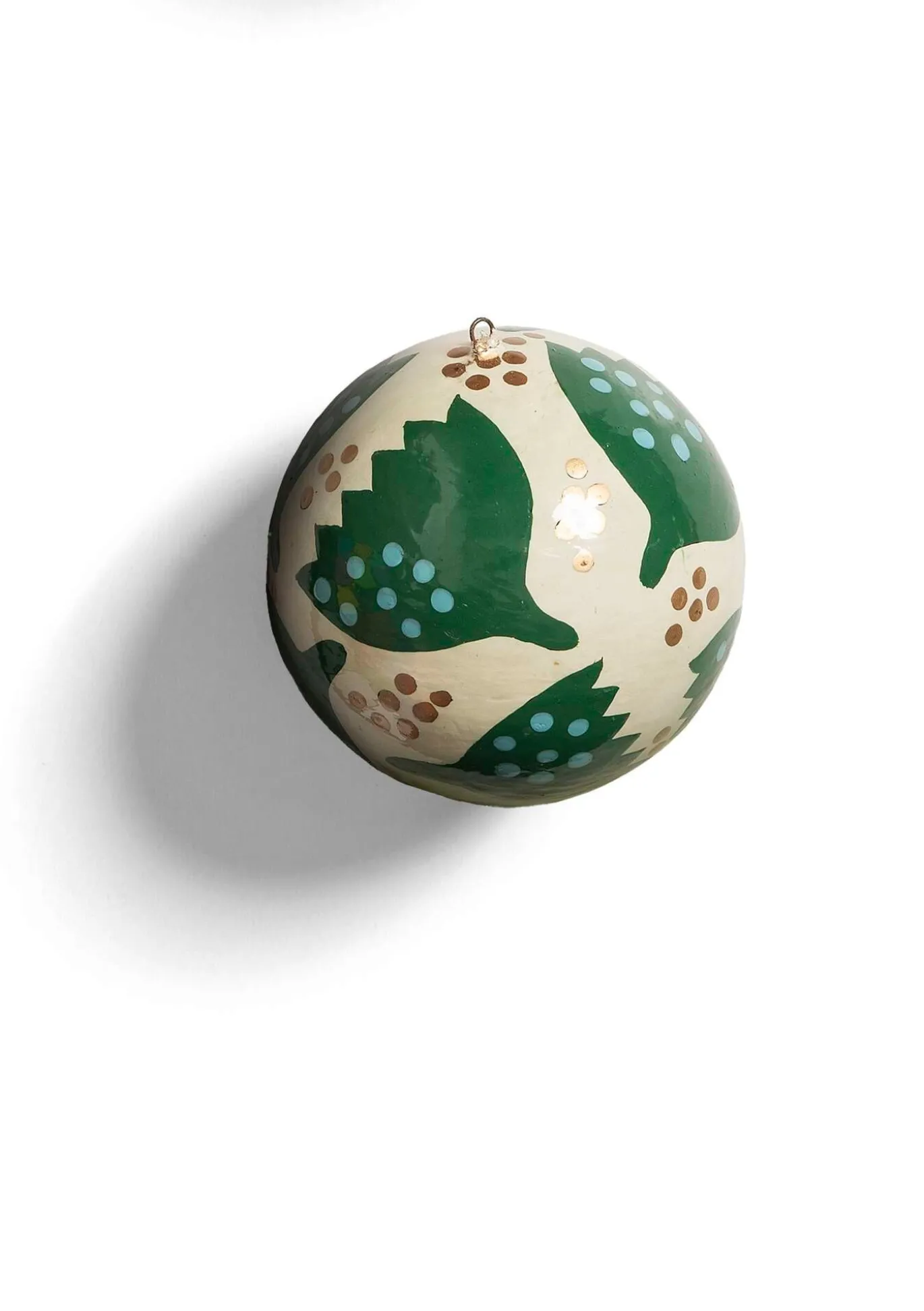 Weihnachtskugel „Gnistra“ aus Papiermaschee