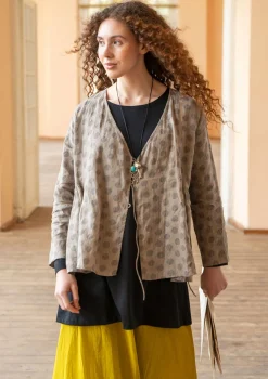 Wickelbluse „Piccolo“ aus Leinen